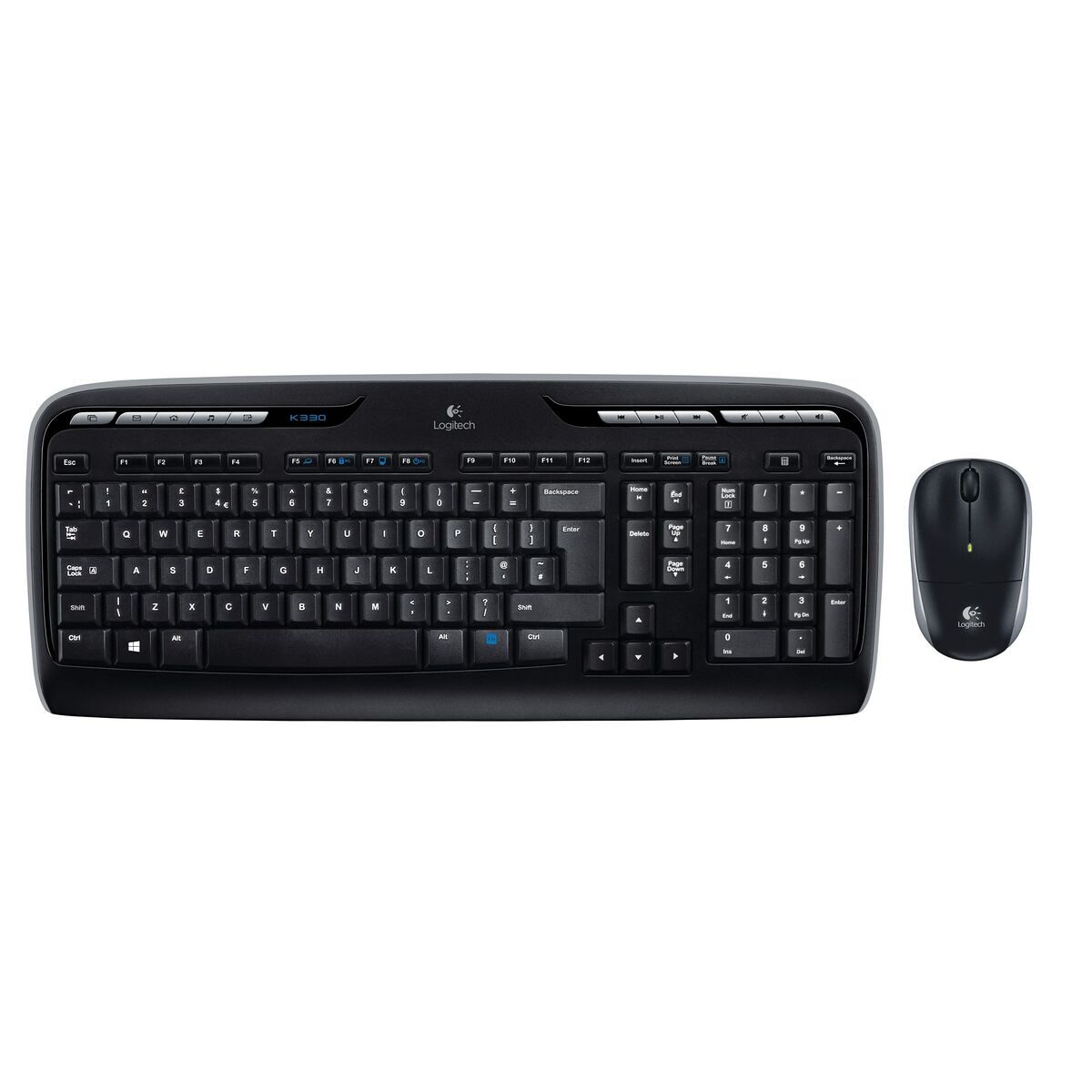 Teclado y ratón logitech wireless combo mk330 negro qwerty us