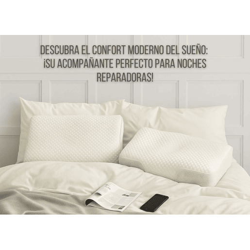 Almofada Ergonômica Anti-Rugas e Antizonação ERGO Extra Grande (65 cm), com Lados Frio-Quente