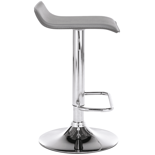 Set De 2 Taburetes Dyn en Cuero PU Simil cuero Gris 41X38X65 cm