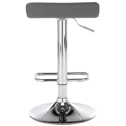 Set De 2 Taburetes Dyn en Cuero PU Simil cuero Gris 41X38X65 cm