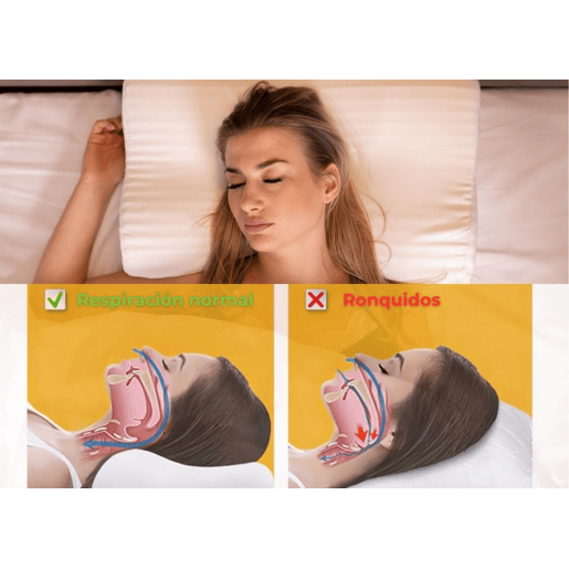 Almofada Anti-Ronco com Superfície de Massagem Dupla, Espuma com Memória