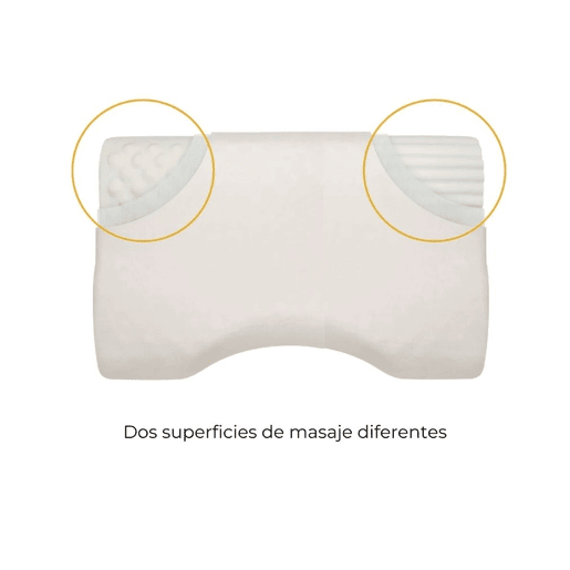 Almofada Anti-Ronco com Superfície de Massagem Dupla, Espuma com Memória