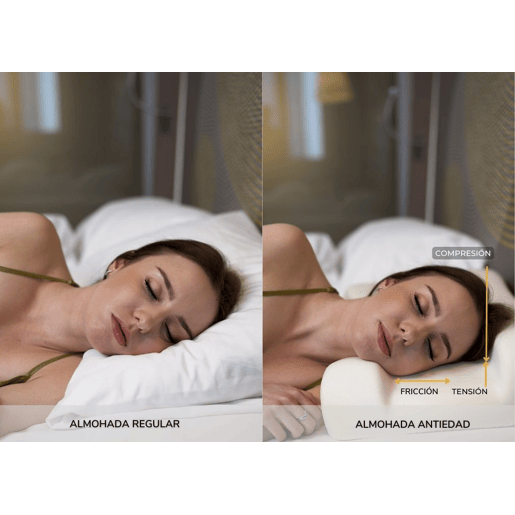 Almofada de Espuma com Memória Anti-Envelhecimento - Seda de Beleza com Capa de Almofada de Lyocell, Anti-Rugas Almofada de Espuma com Memória Anti-Envelhecimento - Seda de Beleza com Capa de Almofada de Lyocell, Anti-Rugas