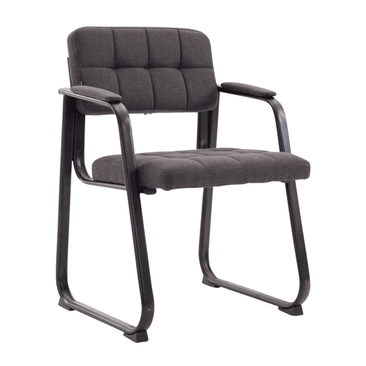 Silla de Visita Canada B de Tela Gris oscuro 58X59X84 cm