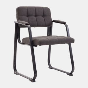 Silla de Visita Canada B de Tela Gris oscuro 58X59X84 cm