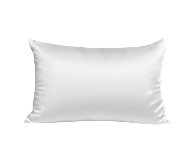Funda de almohada de pura seda de morera de 22 momme tamaño 50x70 cm, blanca