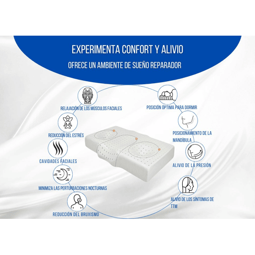 Almofada Ergonômica Anti-Rugas e Antiacúfenos ERGO Extra Grande com Capa de Almofada de seda