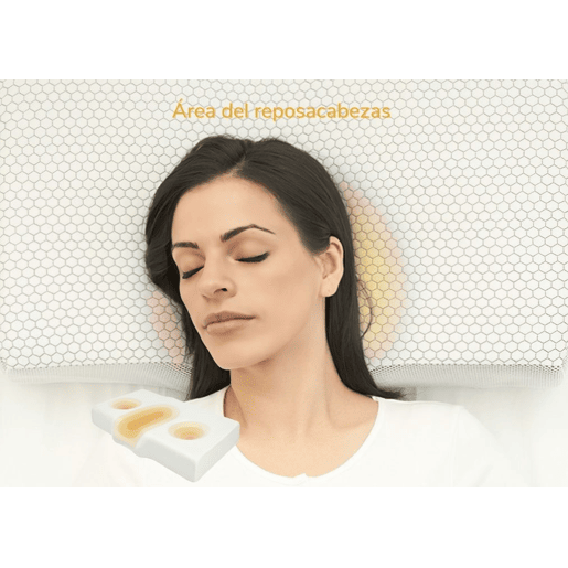 Almofada Ergonômica Anti-Rugas e Antiacúfenos ERGO Extra Grande com Capa de Almofada de seda
