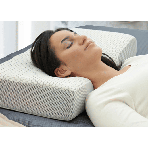 Almofada Ergonômica Anti-Rugas e Antiacúfenos ERGO Extra Grande com Capa de Almofada de seda
