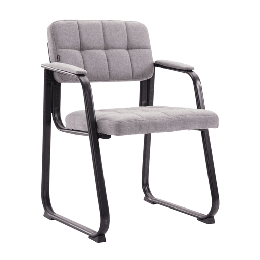 Silla de Visita Canada B de Tela Gris claro 58X59X84 cm