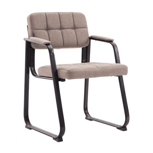 Silla de Visita Canada B de Tela Gris topo 58X59X84 cm