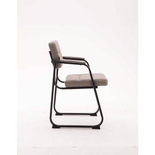 Silla de Visita Canada B de Tela Gris topo 58X59X84 cm
