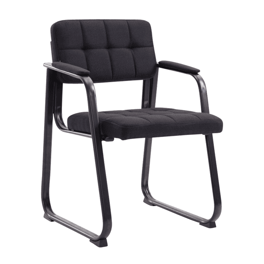 Silla de Visita Canada B de Tela Negro 58X59X84 cm