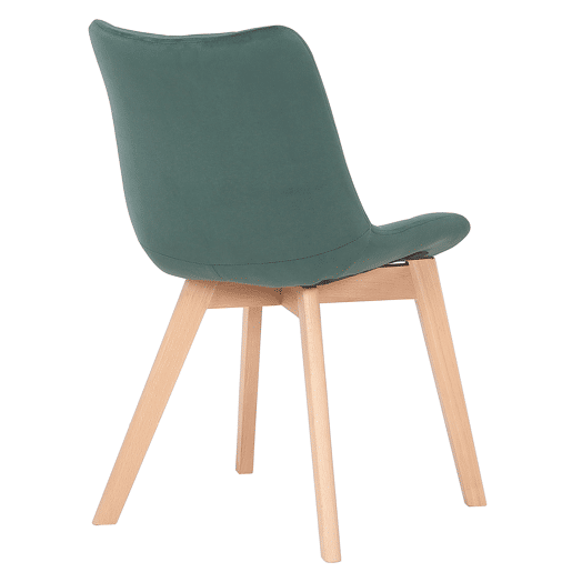 Set de 2 Sillas de comedor Passaic en terciopelo Verde 61X46X82 cm
