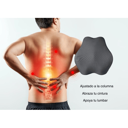 Almofada de Suporte Lombar Alongada com Correias Ajustáveis Longas