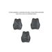 Cojín de Soporte Lumbar Alargado Cojín de Soporte Lumbar Alargado Negro