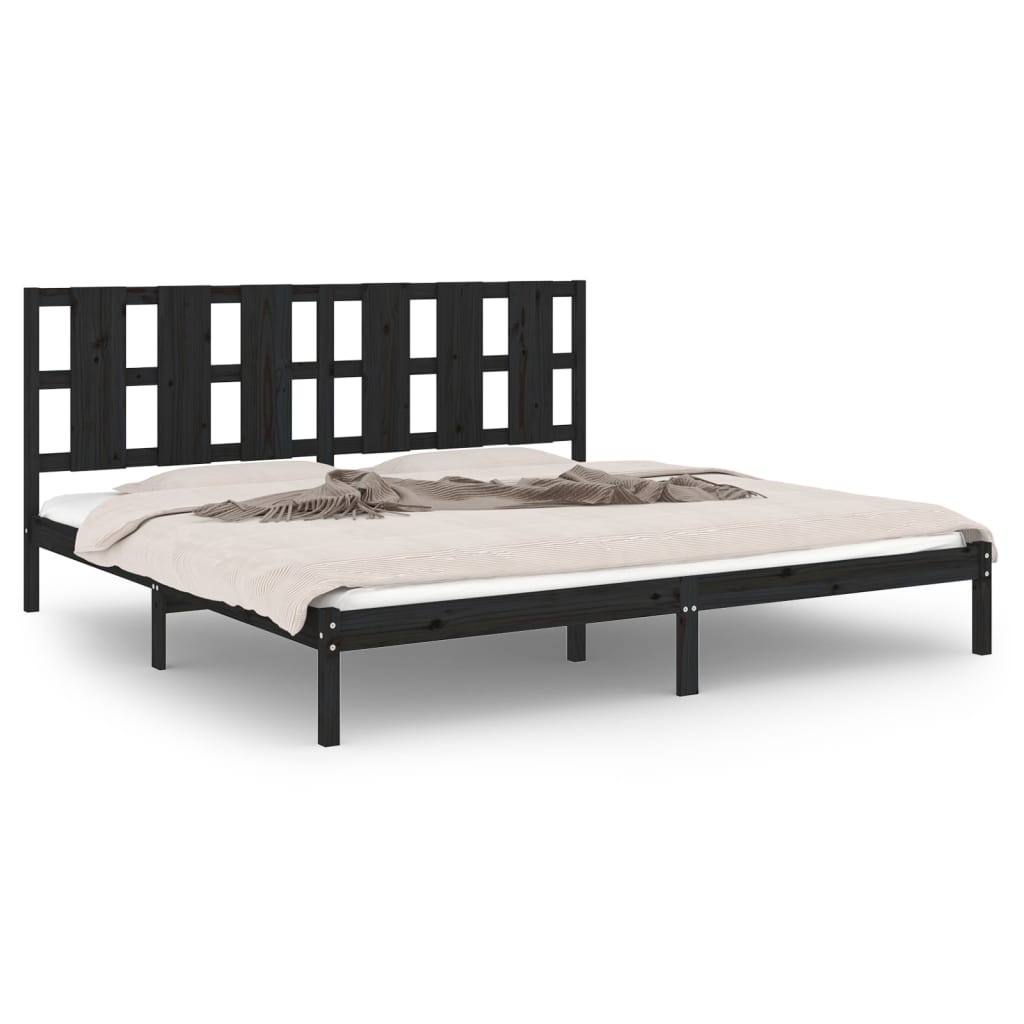 Estructura de cama 200x200 Negro
