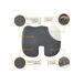 Conjunto de Cojín Fesiero y Cojín de Soporte Lumbar Alargado Conjunto de Cojín Fesiero y Cojín de Soporte Lumbar Alargado Negro