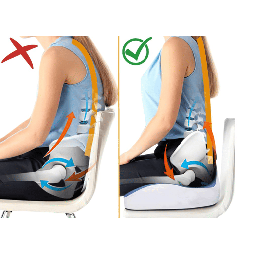 Almofada de Assento Ergonômica assegura uma postura correta ao sentar-se, espuma de memória