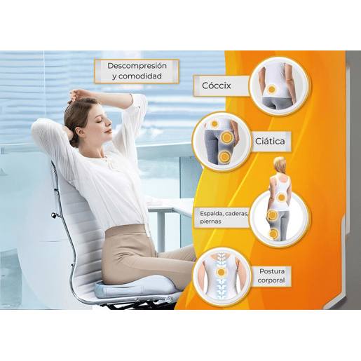 Almofada de Assento Ergonômica assegura uma postura correta ao sentar-se, espuma de memória