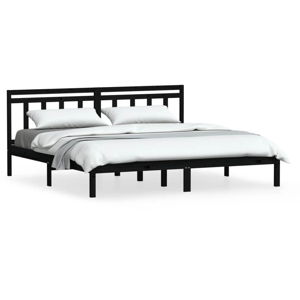 Estructura de cama 200x200 Negro