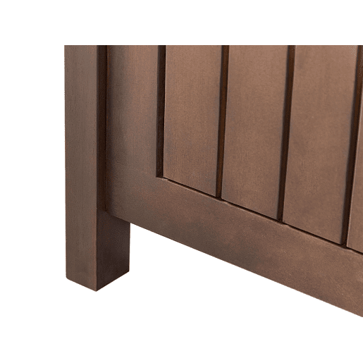 Banco de jardim SOVANA 120 cm com arrumação Madeira de acácia Castanho escuro