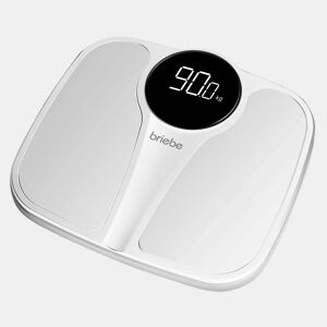Briebe SC1124W Balança de Casa de Banho Digital, Alta Precisão 180Kg, Visor LED, Desligar Automático, , Branco