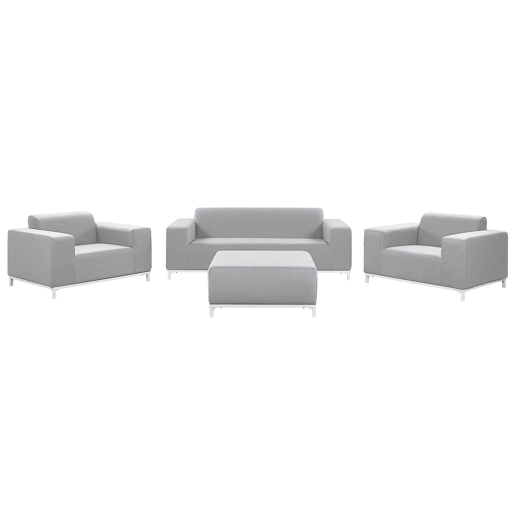 Beliani Conjunto lounge Poliéster ROVIGO