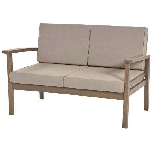 Beliani Conjunto lounge Madeira de acácia MANILA