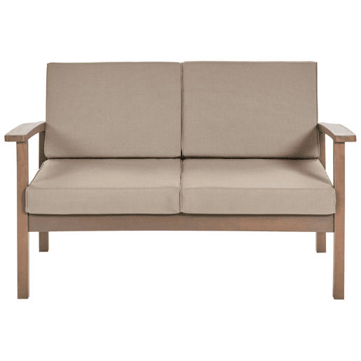 Beliani Conjunto lounge Madeira de acácia MANILA