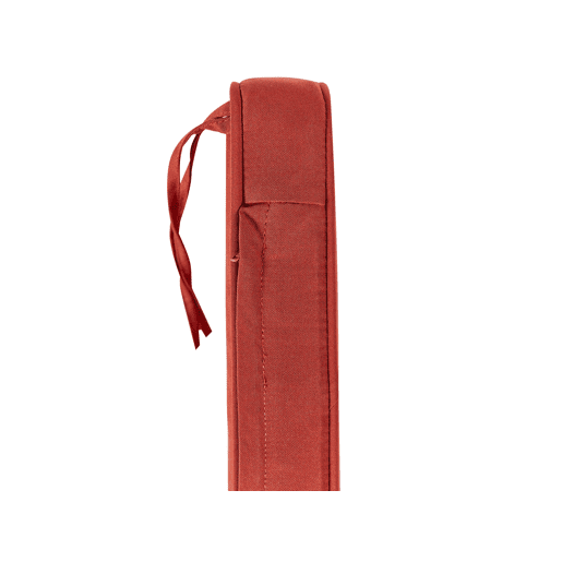 Bancos de jardim com almofadas SOVANA 120 cm com arrumação Madeira de acácia Vermelho