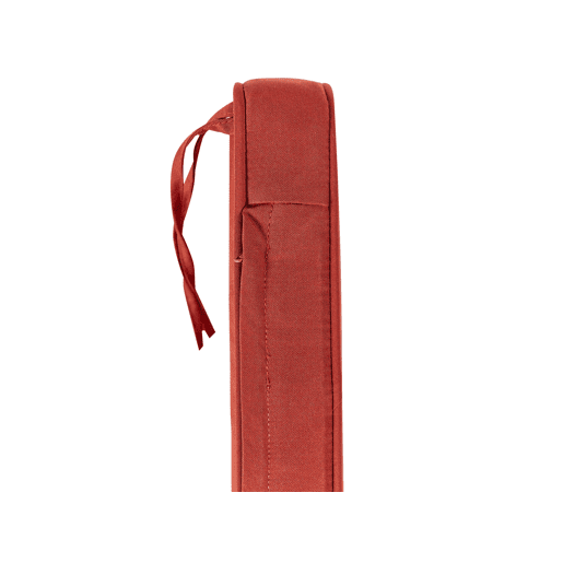 Bancos de jardim com almofadas SOVANA 120 cm com arrumação Madeira de acácia Vermelho