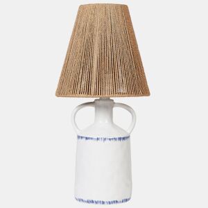 Candeeiro de mesa LARISSOS Cerâmica Branco