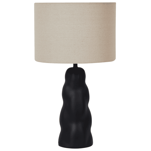 Candeeiro de mesa VILAR Cerâmica Preto