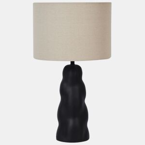 Candeeiro de mesa VILAR Cerâmica Preto