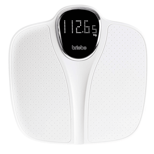 Briebe SC1125W Balança de Casa de Banho Digital, Alta Precisão 180Kg, Visor LCD, Desligar Automático, , Branco