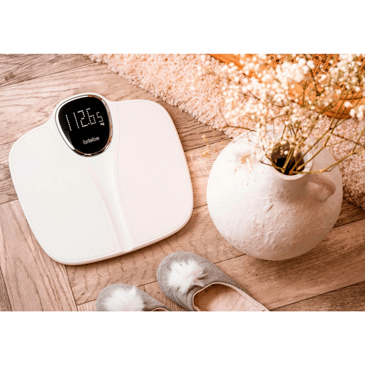 Briebe SC1125W Balança de Casa de Banho Digital, Alta Precisão 180Kg, Visor LCD, Desligar Automático, , Branco