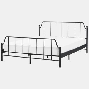 Cama Metal MAURESSAC 160 x 200 cm Preto