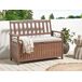 Beliani Banco Madera de acacia SOVANA 120x60 Beliani Banco Madera de acacia SOVANA 120x60 Gris Claro