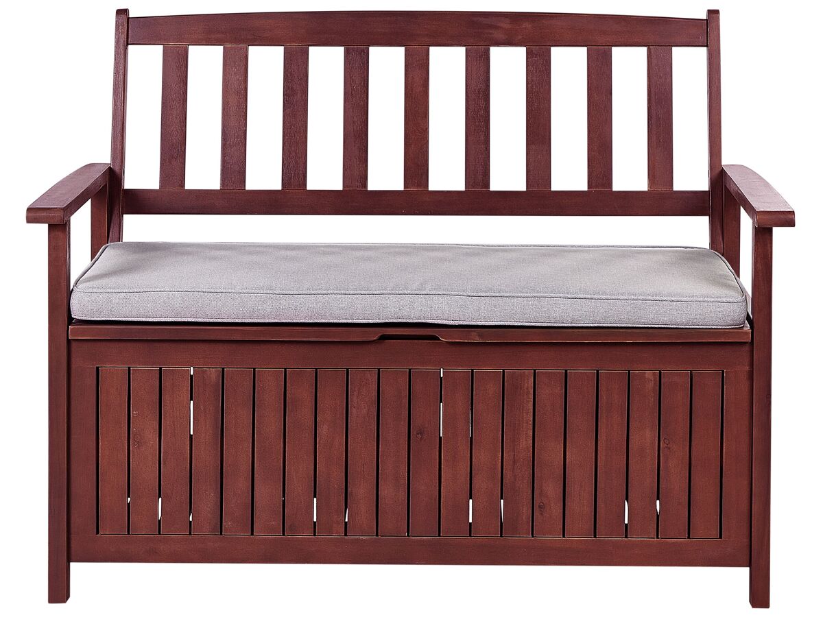 Beliani Banco Madera de acacia SOVANA 120x60 Gris