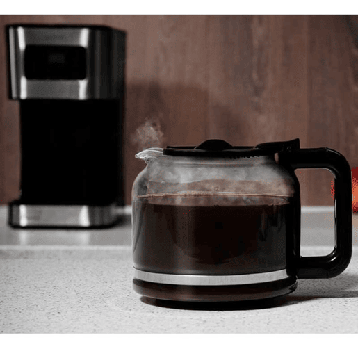 Cecotec Máquina de café de filtro, para 12 chávenas, com acabamentos em aço inoxidável e intensificador de aroma.