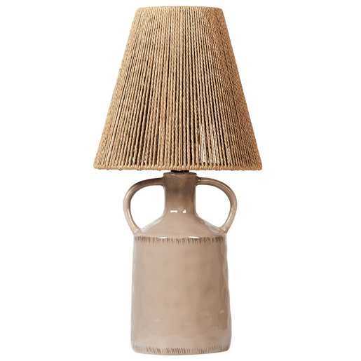 Candeeiro de mesa LARISSOS Cerâmica Taupe