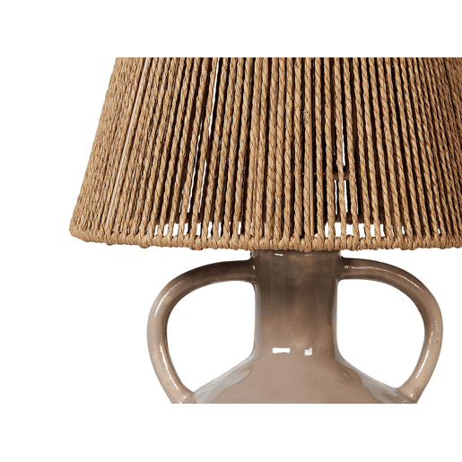 Candeeiro de mesa LARISSOS Cerâmica Taupe