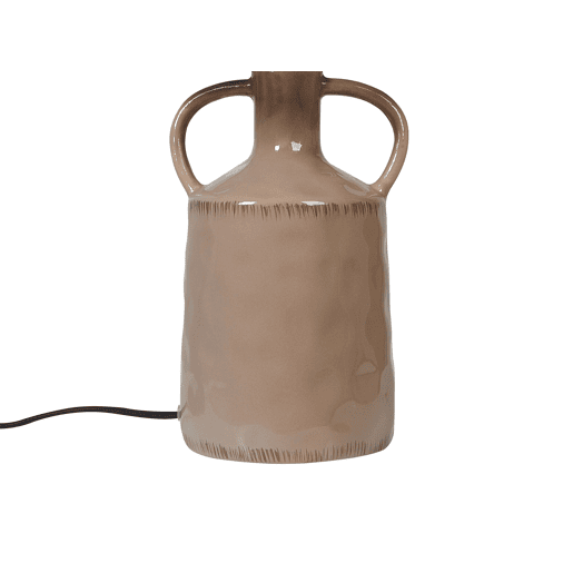 Candeeiro de mesa LARISSOS Cerâmica Taupe