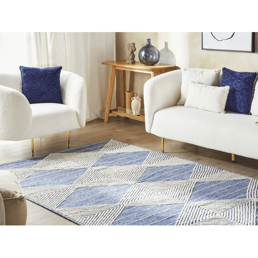 Tapete DATCA Azul 200 x 200 cm Lã