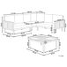 Beliani Conjunto de jardín BARATTI Beliani Conjunto de jardín BARATTI Beige