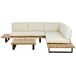 Beliani Conjunto de jardín MYKONOS Beliani Conjunto de jardín MYKONOS Blanco/ Beige