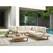 Beliani Conjunto de jardín MYKONOS Beliani Conjunto de jardín MYKONOS Blanco/ Beige