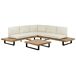 Beliani Conjunto de jardín MYKONOS Beliani Conjunto de jardín MYKONOS Blanco/ Beige
