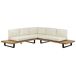 Beliani Conjunto de jardín MYKONOS Beliani Conjunto de jardín MYKONOS Blanco/ Beige
